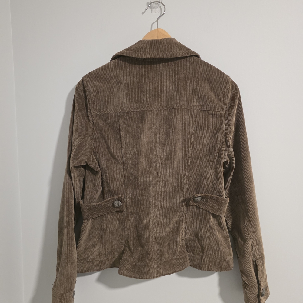 L.A. Live a Little Brown Corduroy Jacket Women’s Size Small Boho Western Stretch - Picture 8 of 13
